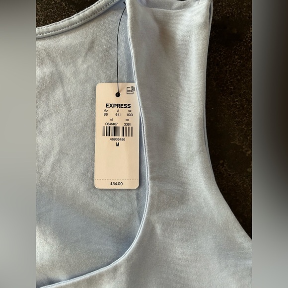 Express | Body Contour Square Neck Tank Top - Picture 5 of 6